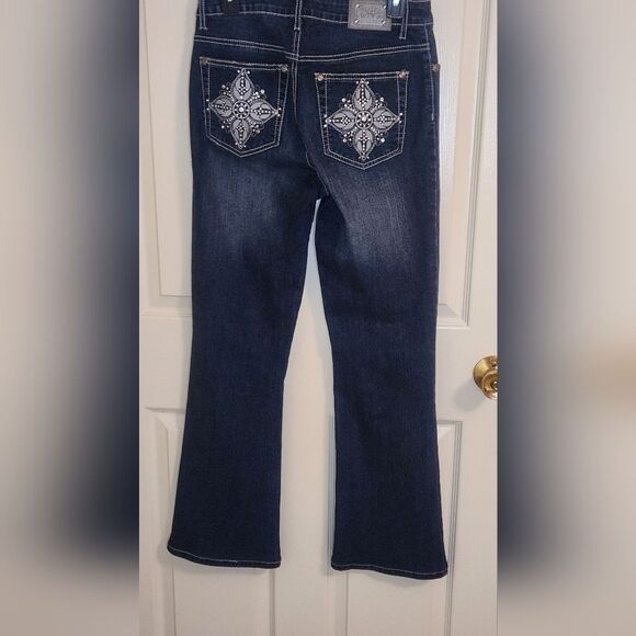 Lux Nation Sz 28/6 Women's Denim Blue Jeans - Picture 5 of 10